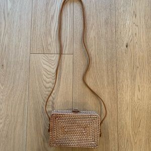 Basket Woven Crossbody Bag